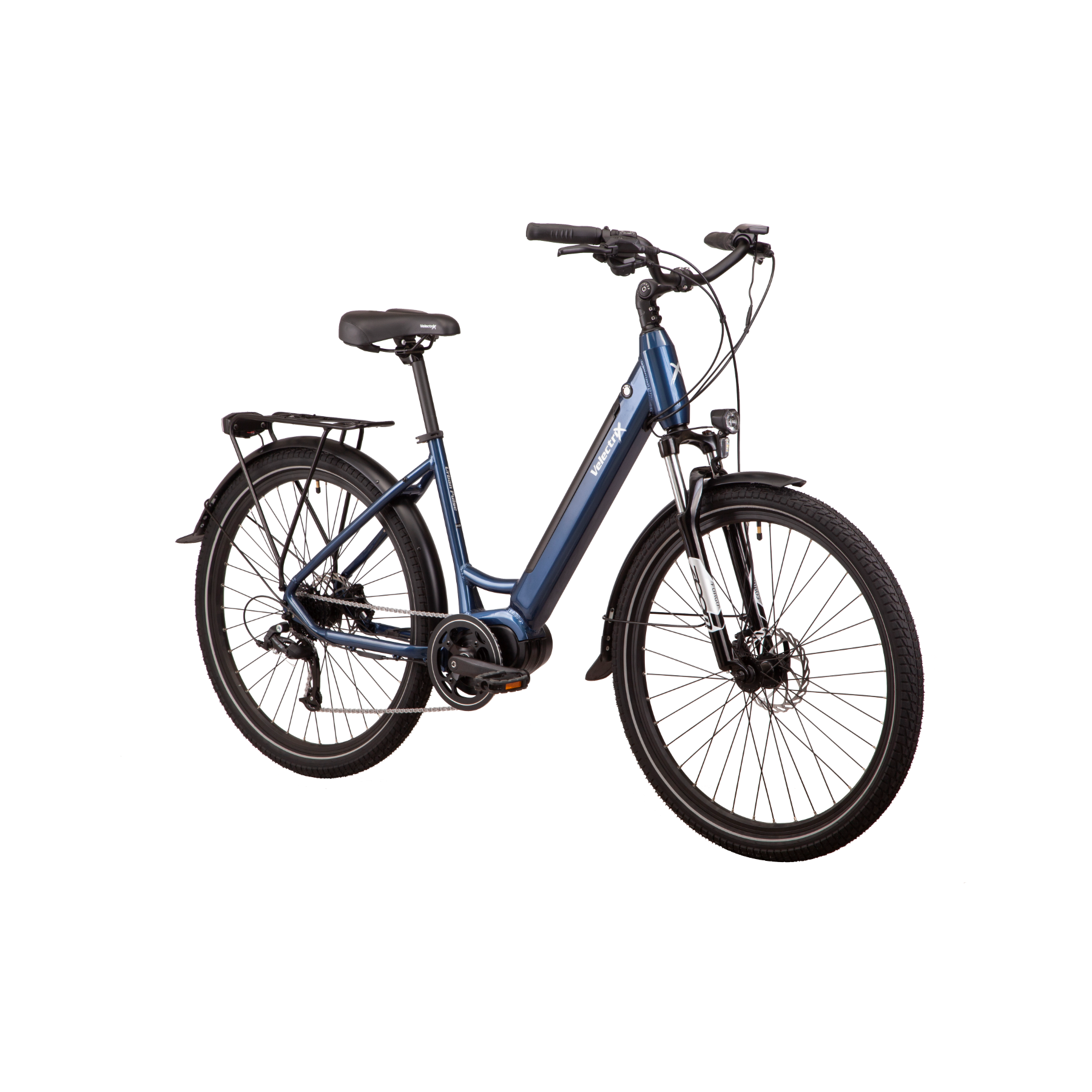 VelectriX Urban Pulse Step Through Electric Hybrid Bike Blue
