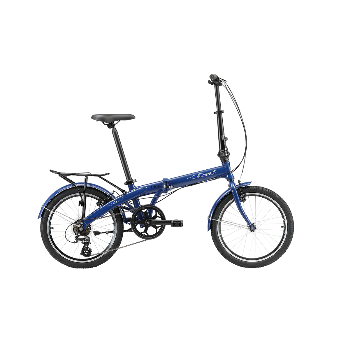 Pedal Met Folding Bike Dark Blue