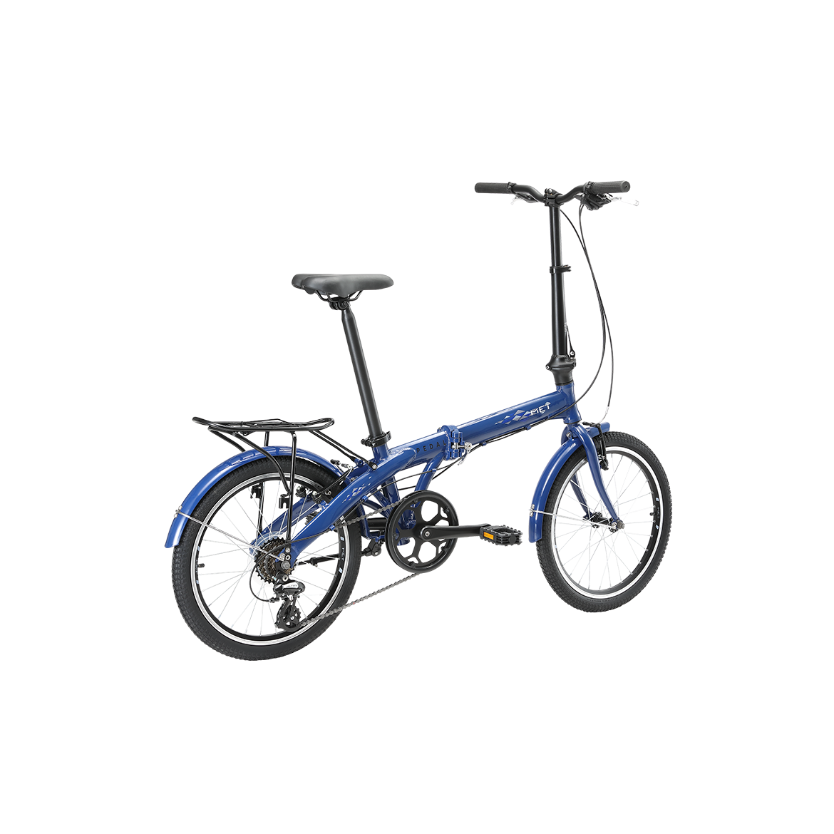 Pedal Met Folding Bike Dark Blue