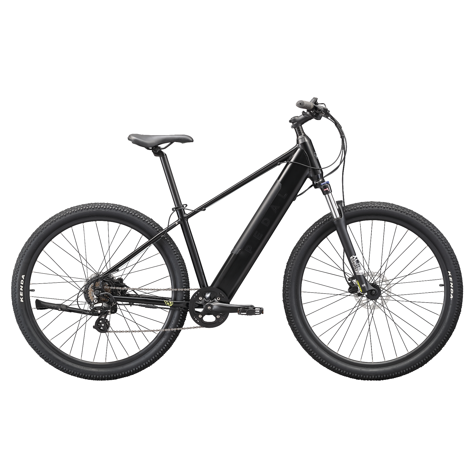 Pedal Coyote Electric Mountain Bike Black/Yellow