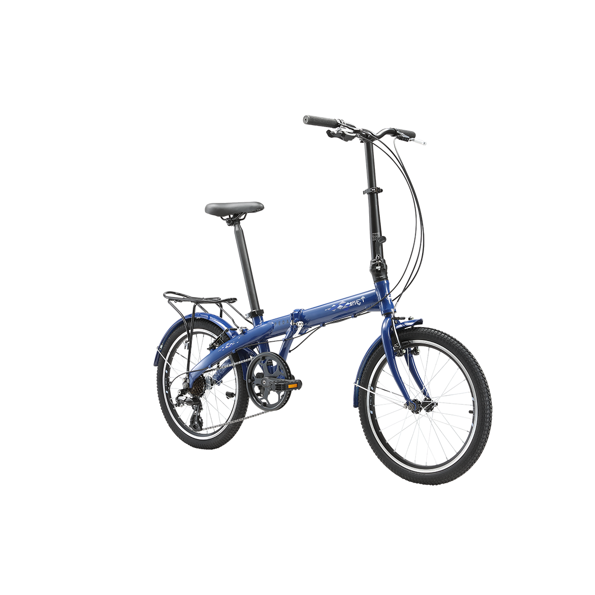 Pedal Met Folding Bike Dark Blue