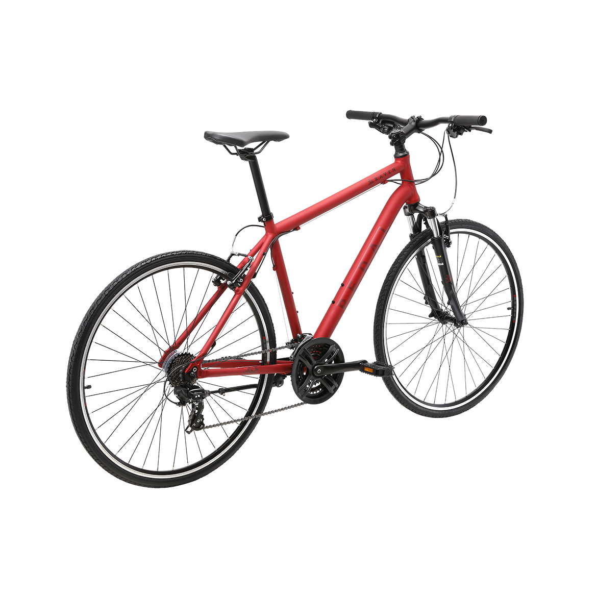 Pedal Raven 2 Hybrid Bike Red
