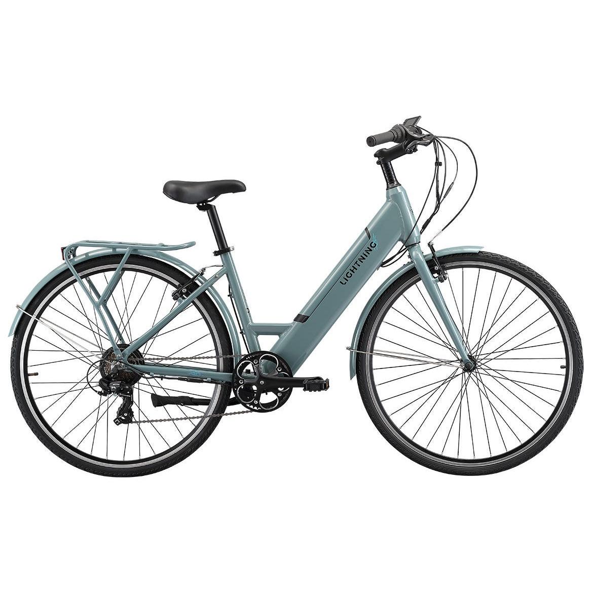 Pedal Lightning ST Electric Hybrid Bike Grey/Blue (Trigger Shift)