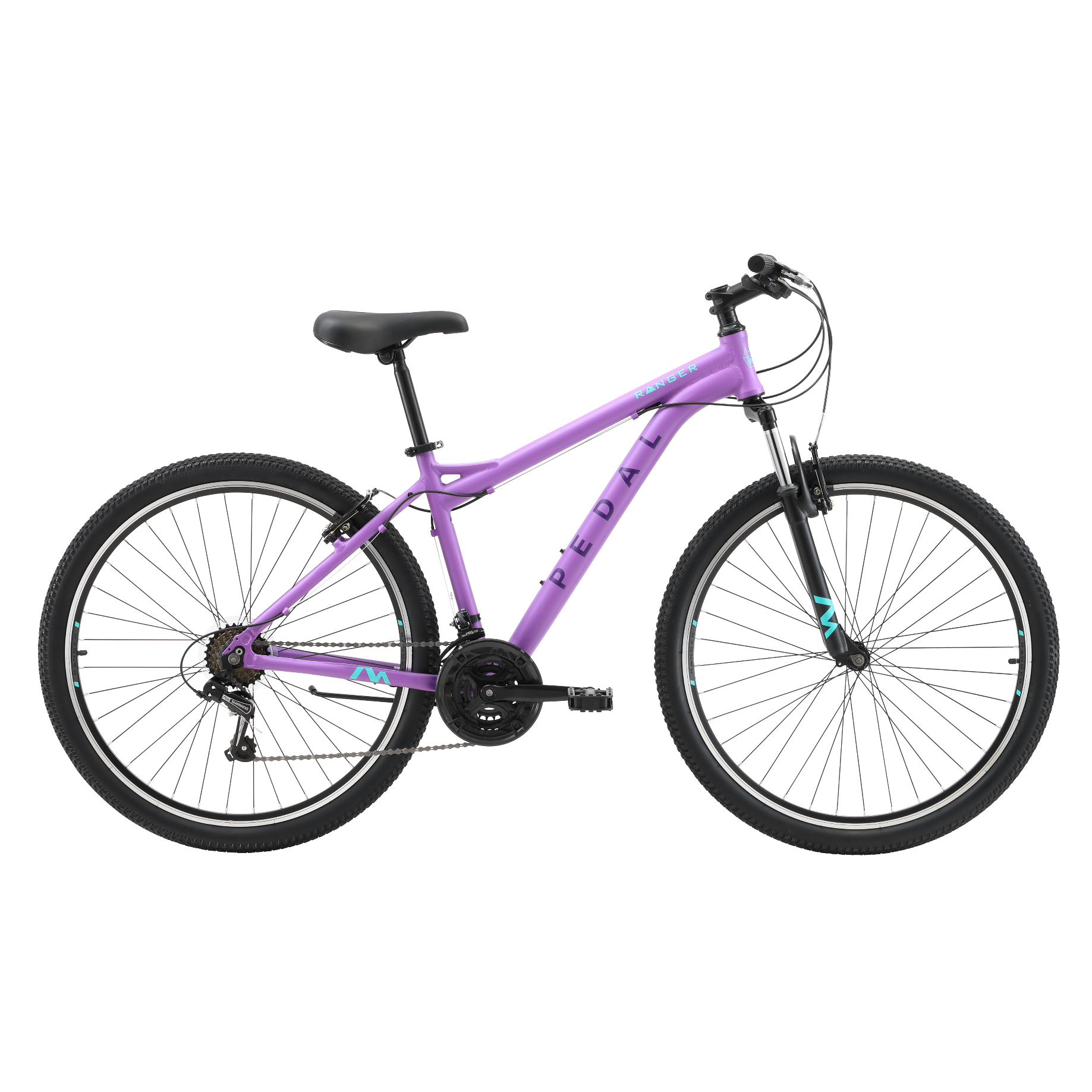 Pedal Ranger 3 Trigger Mountain Bike Lilac/Teal