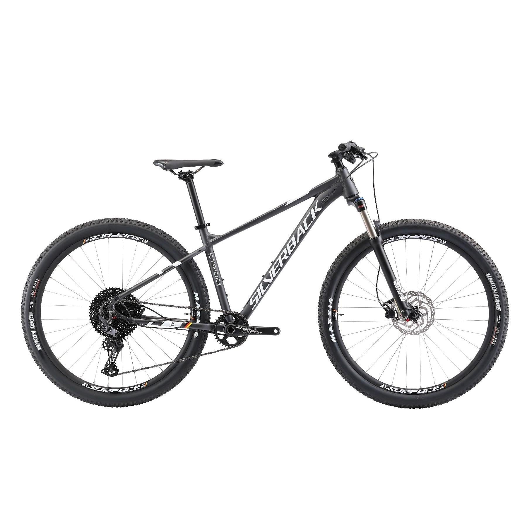Silverback Stride Expert 29 Mountain Bike Matt Black/White