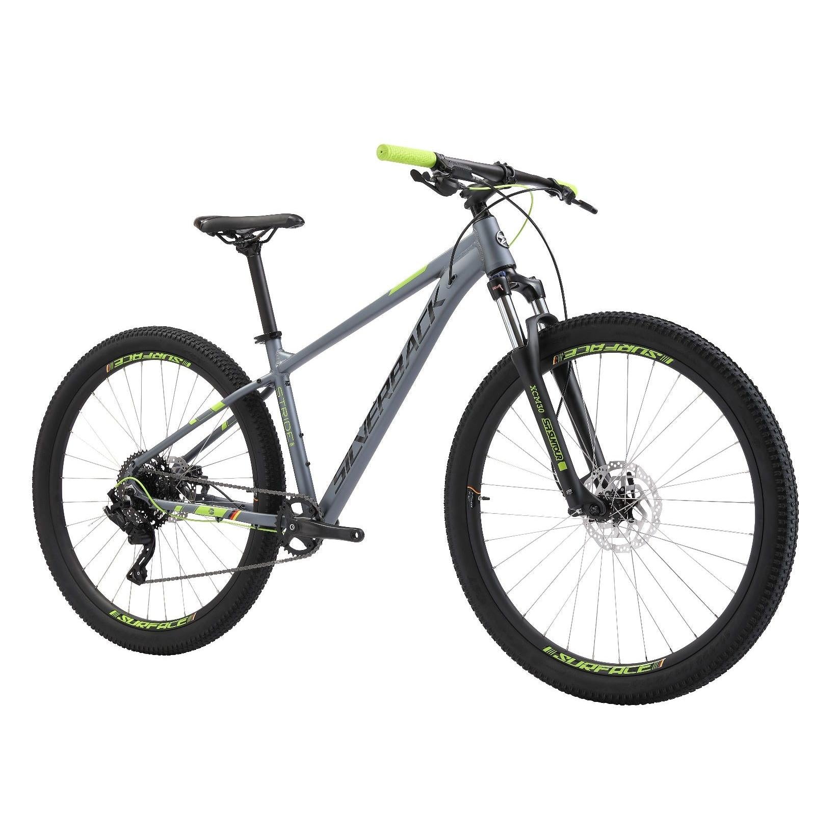 Silverback Stride Comp Hardtail Mountain Bike Grey/Gloss Lime