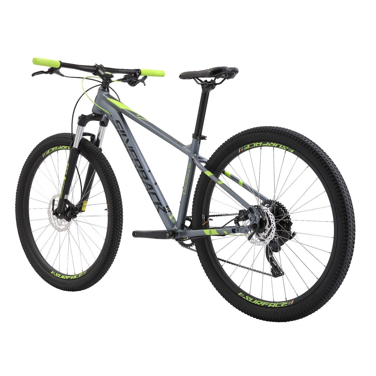 Silverback Stride Comp Hardtail Mountain Bike Grey/Gloss Lime