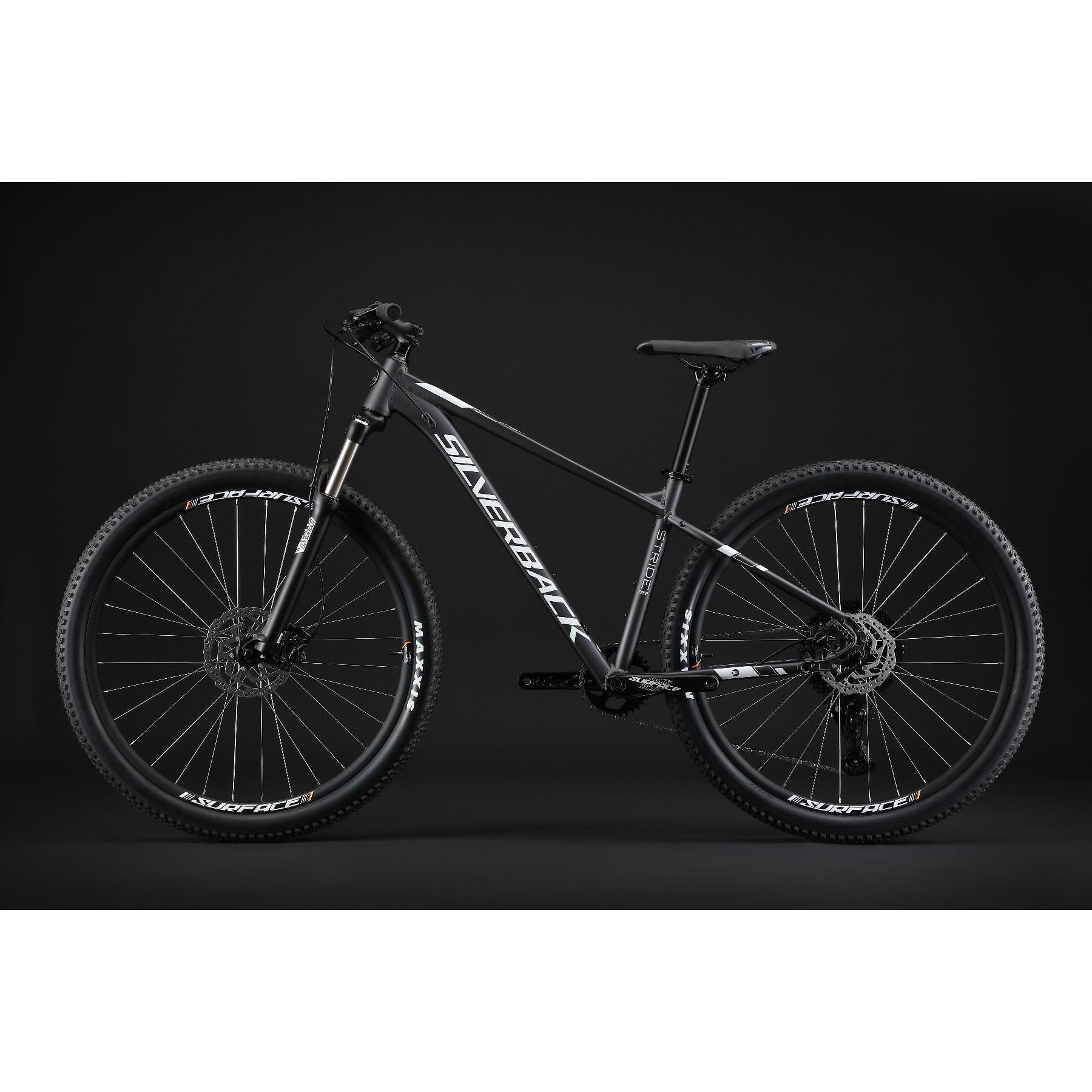 Silverback Stride Expert 29 Mountain Bike Matt Black/White