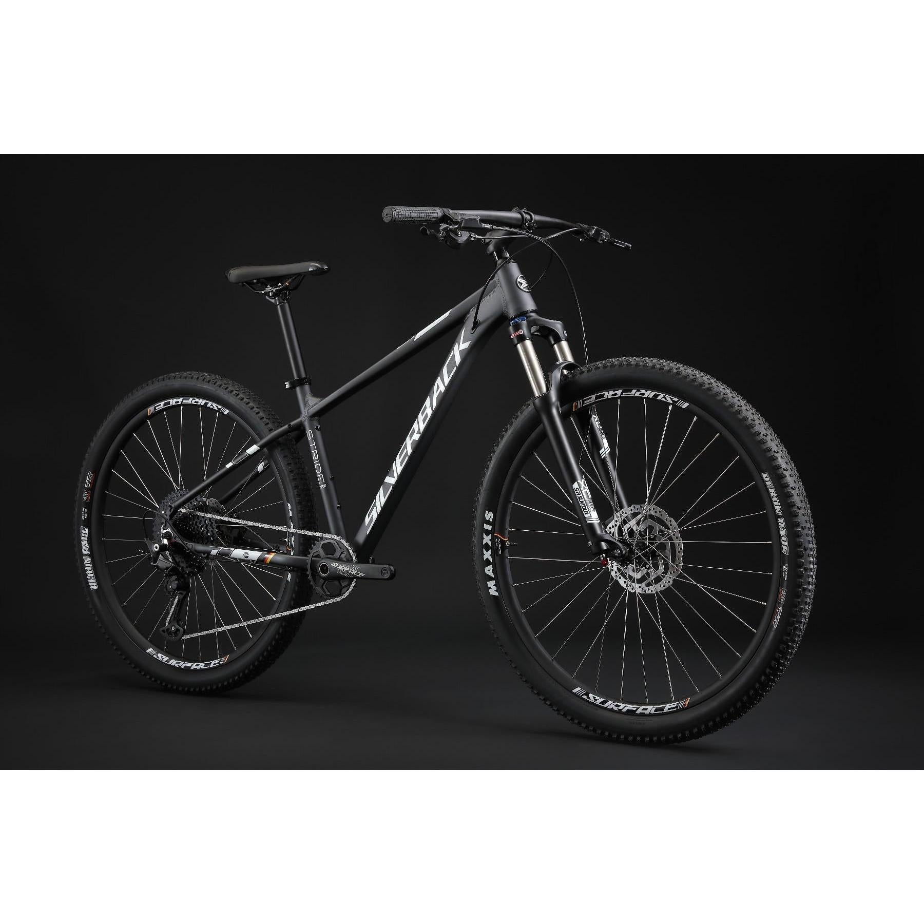 Silverback Stride Expert 29 Mountain Bike Matt Black/White