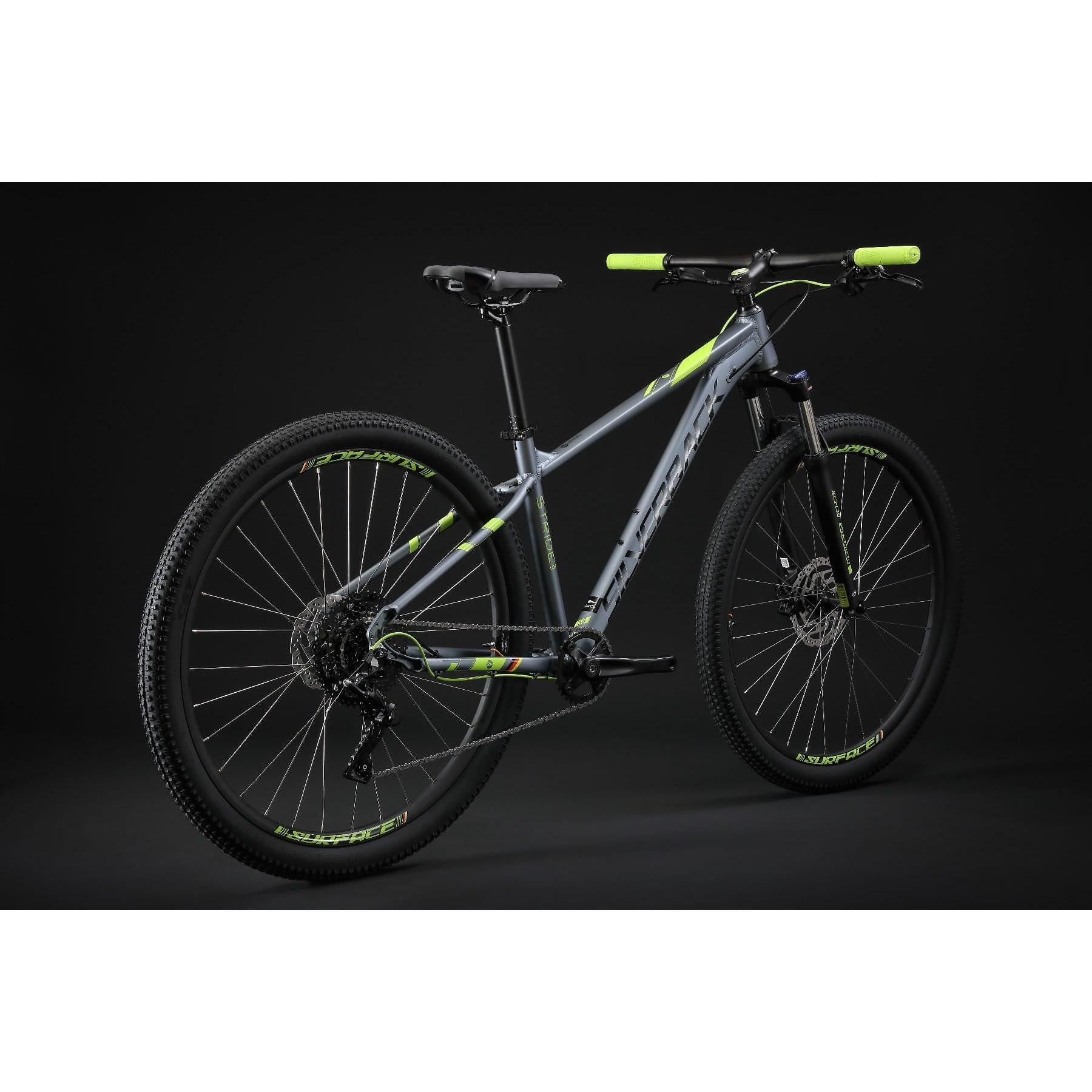 Silverback Stride Comp Hardtail Mountain Bike Grey/Gloss Lime