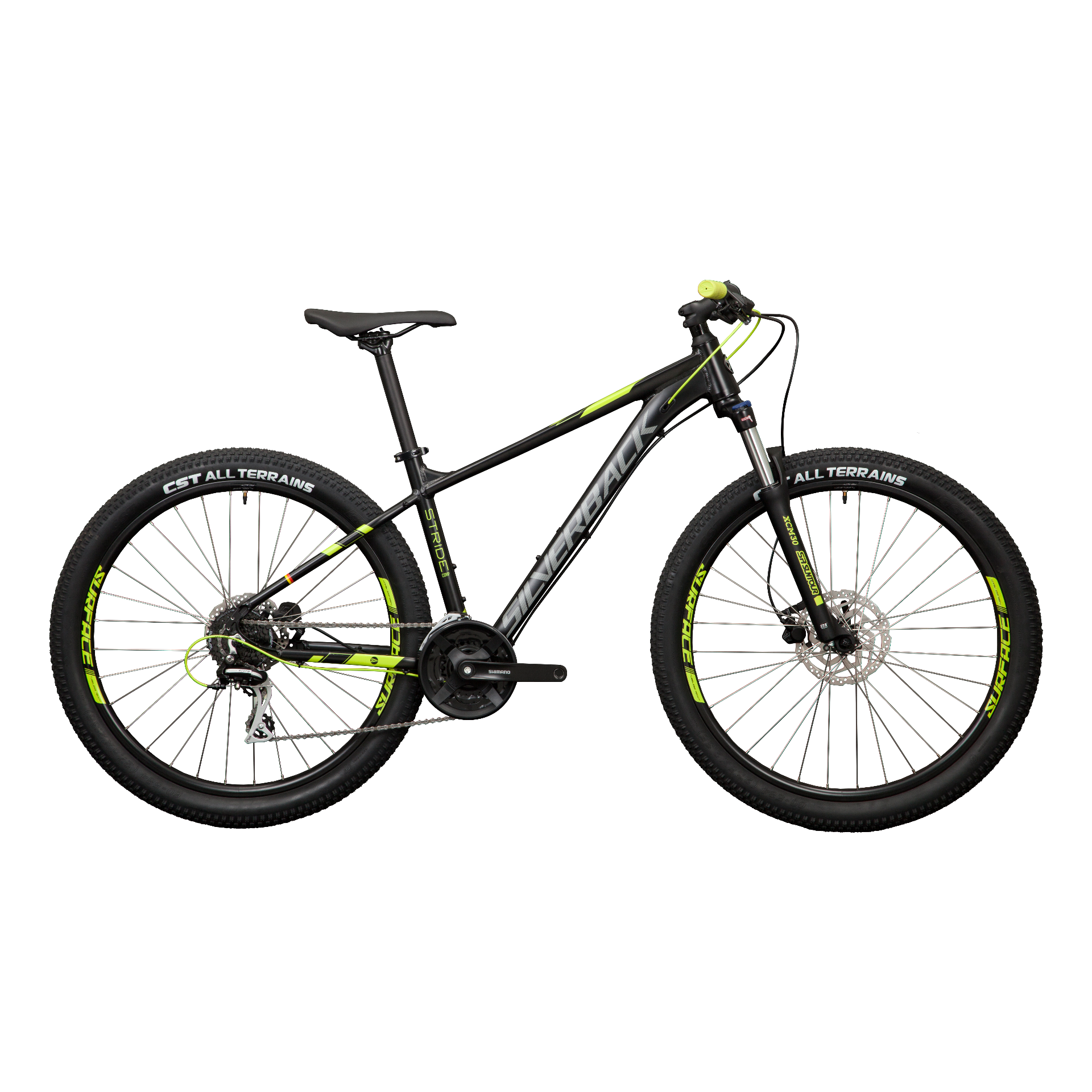 Silverback Stride 29 Comp Mountain Bike Matt-Gloss Black/Spring Lime (2020)