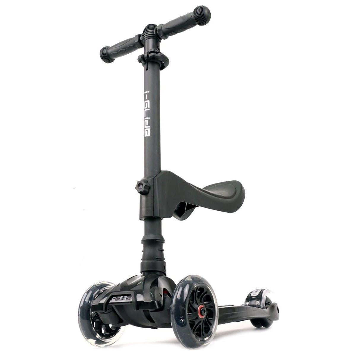 I-Glide with Lights and Seat Kids Scooter Black