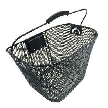 Wire Mesh Front Basket with Adjustable QR Black