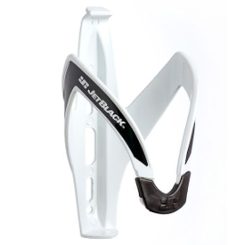 JetBlack Lightweight Bottle Cage White/Black