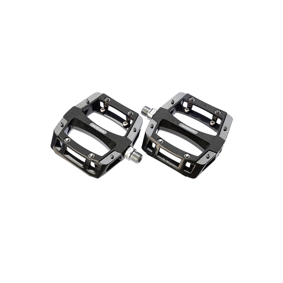 JetBlack Flat Out Pro Alloy MTB Flat Pedals Black