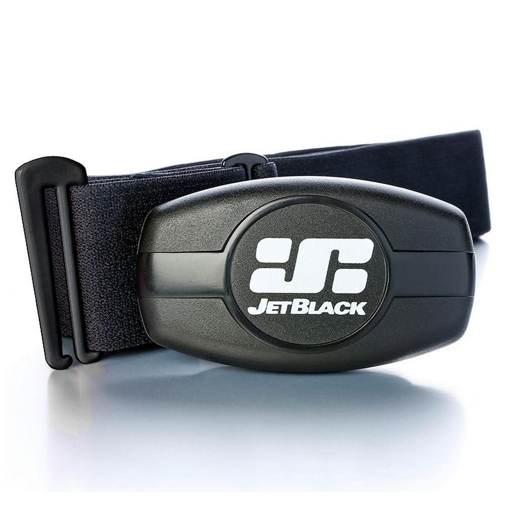 Jet Black Heart Rate Monitor with Dual Band Technology (Bluetooth / ANT +) Soft Strap