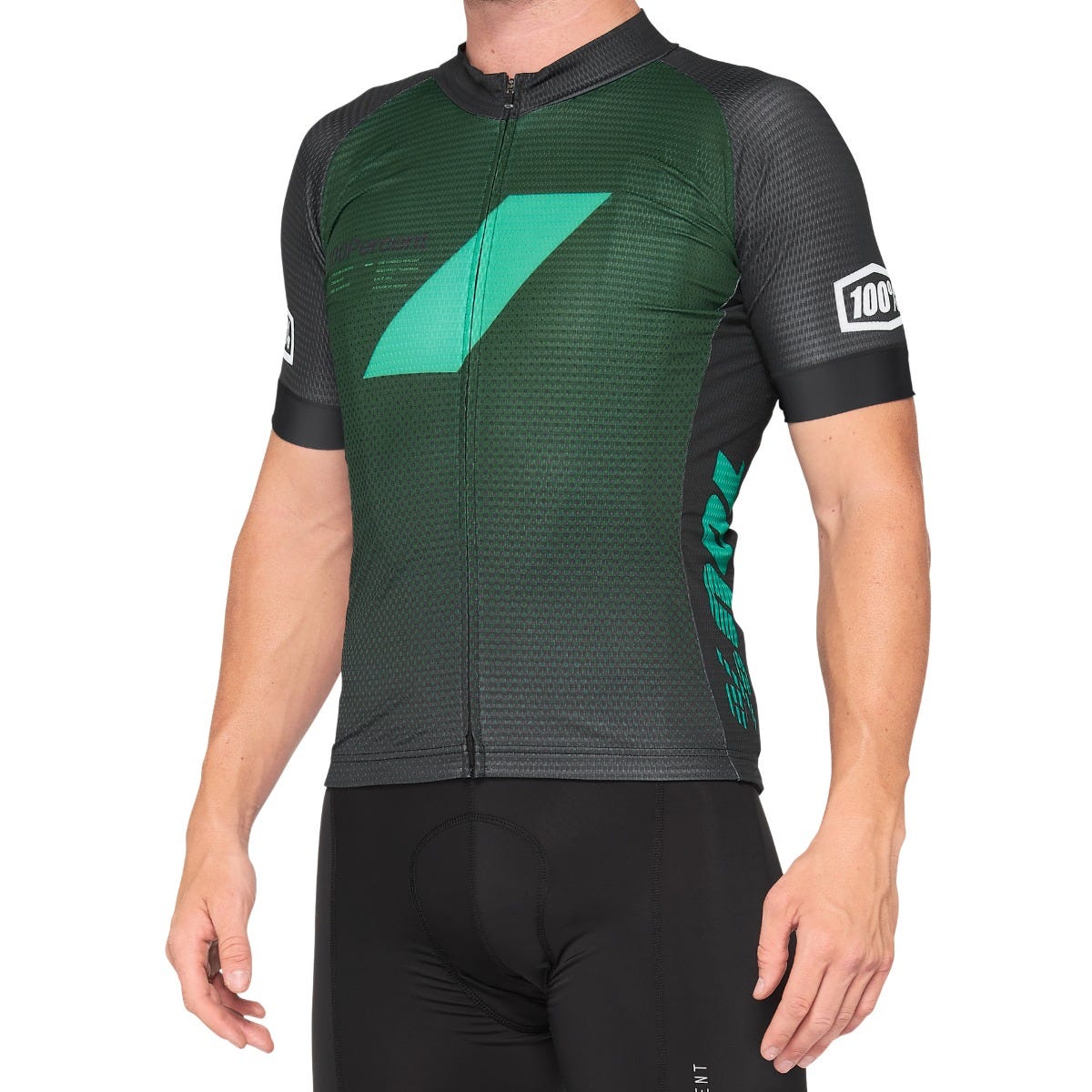 100% Exceeda Mountain Bike Jersey Teal/Black
