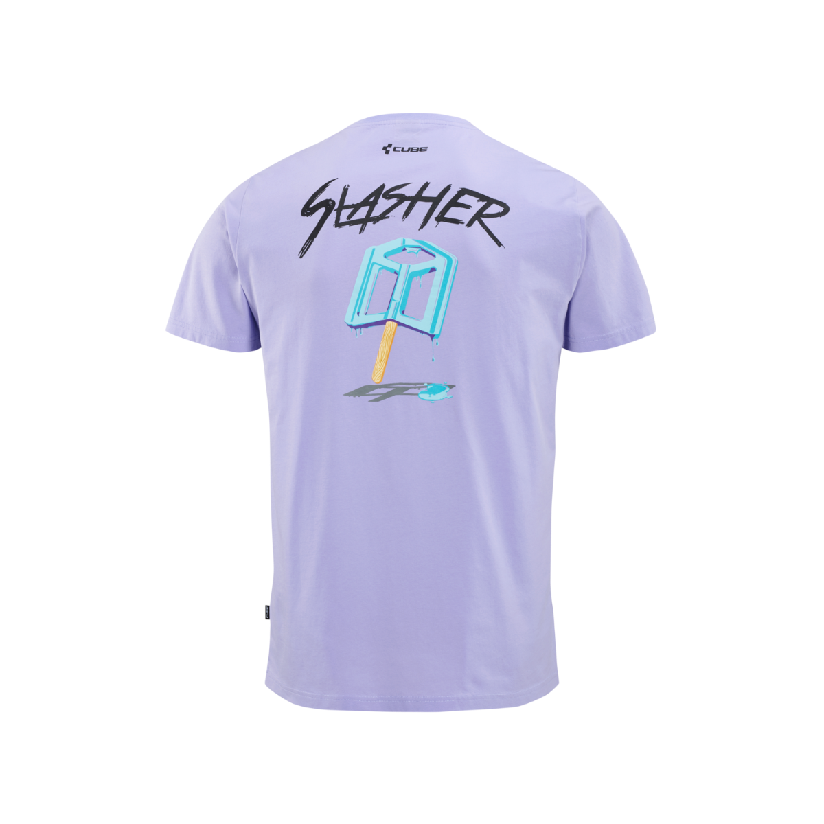 Cube Slasher Organic T-Shirt Violet