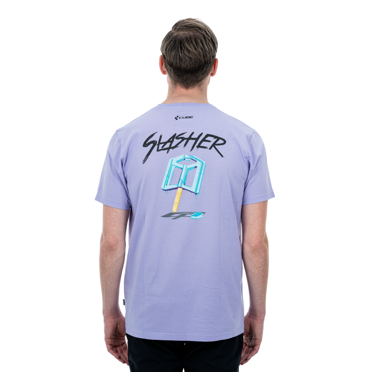 Cube Slasher Organic T-Shirt Violet