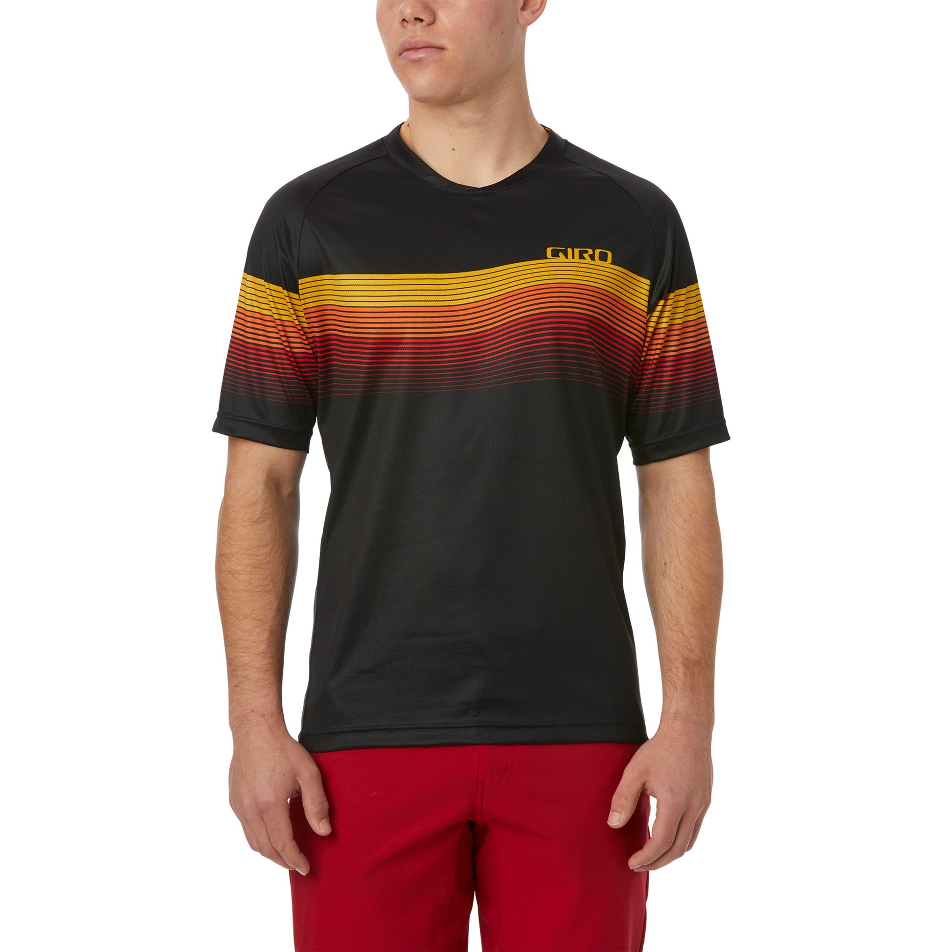 Giro Roust MTB Short Sleeve Jersey Heateave Black/Yellow/Red