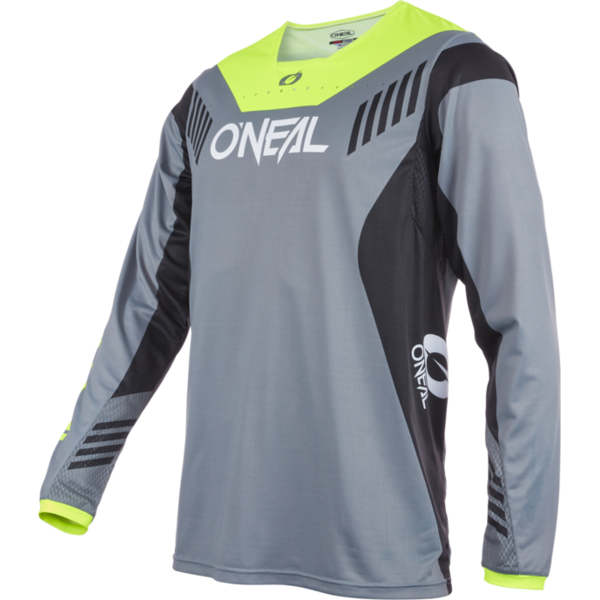 O'Neal Element Fr Hybrid Long Sleeve Jersey Grey/Neon Yellow