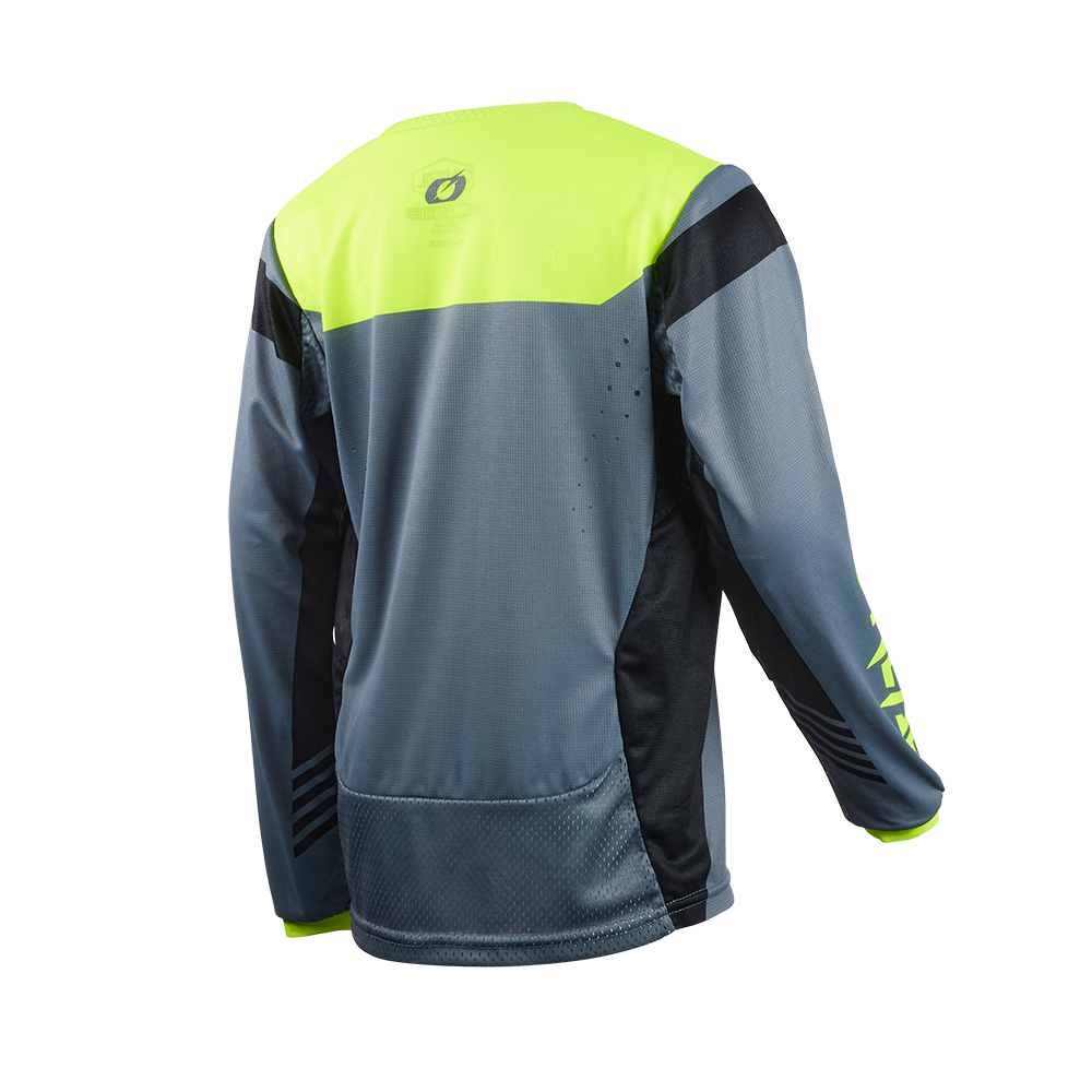 O'Neal Element Fr Hybrid Long Sleeve Youth Jersey Grey/Neon Yellow