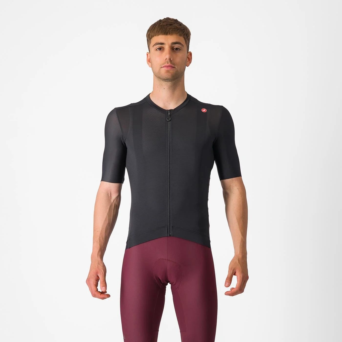 Castelli Espresso Short Sleeve Jersey Light Black/Dark Gray
