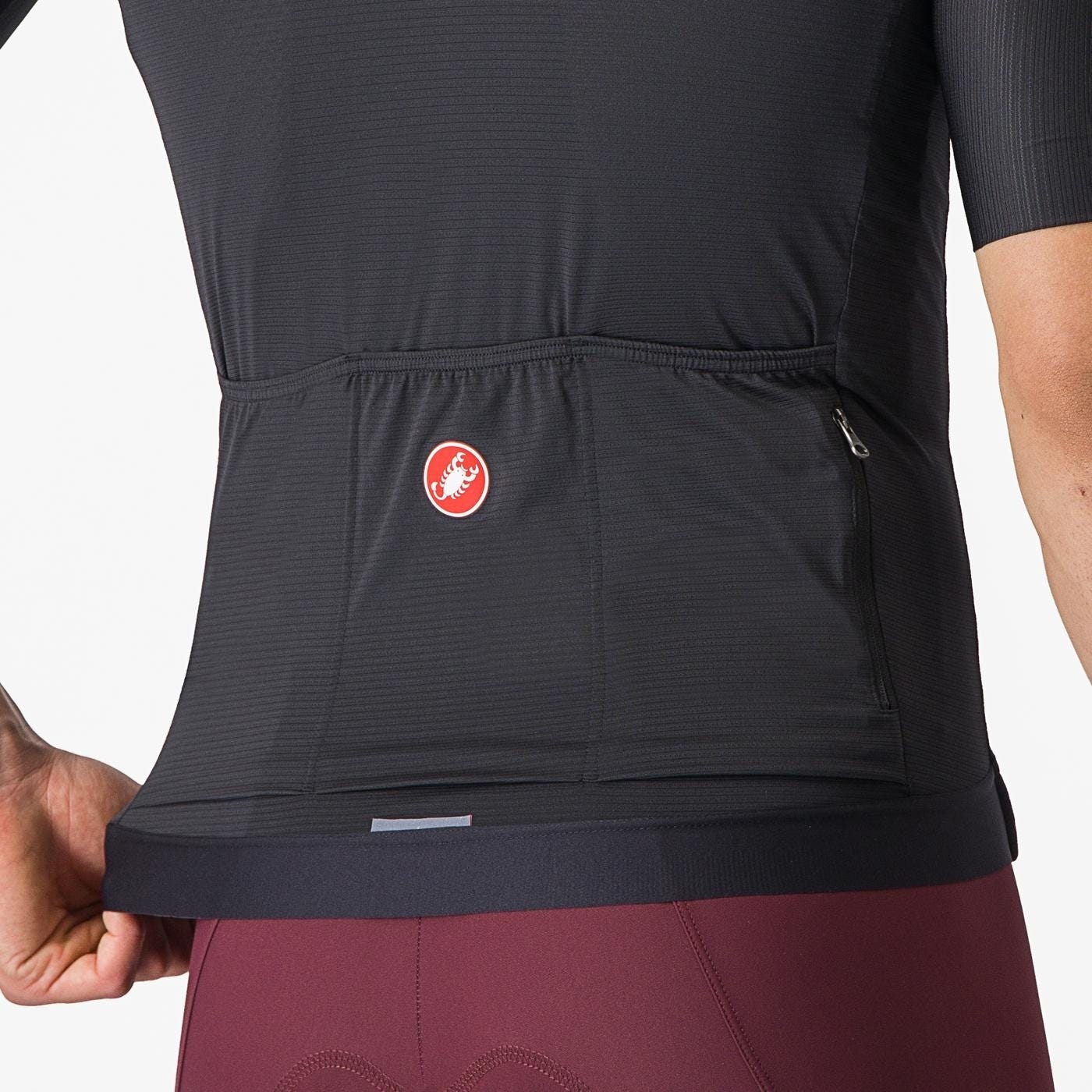Castelli Espresso Short Sleeve Jersey Light Black/Dark Gray