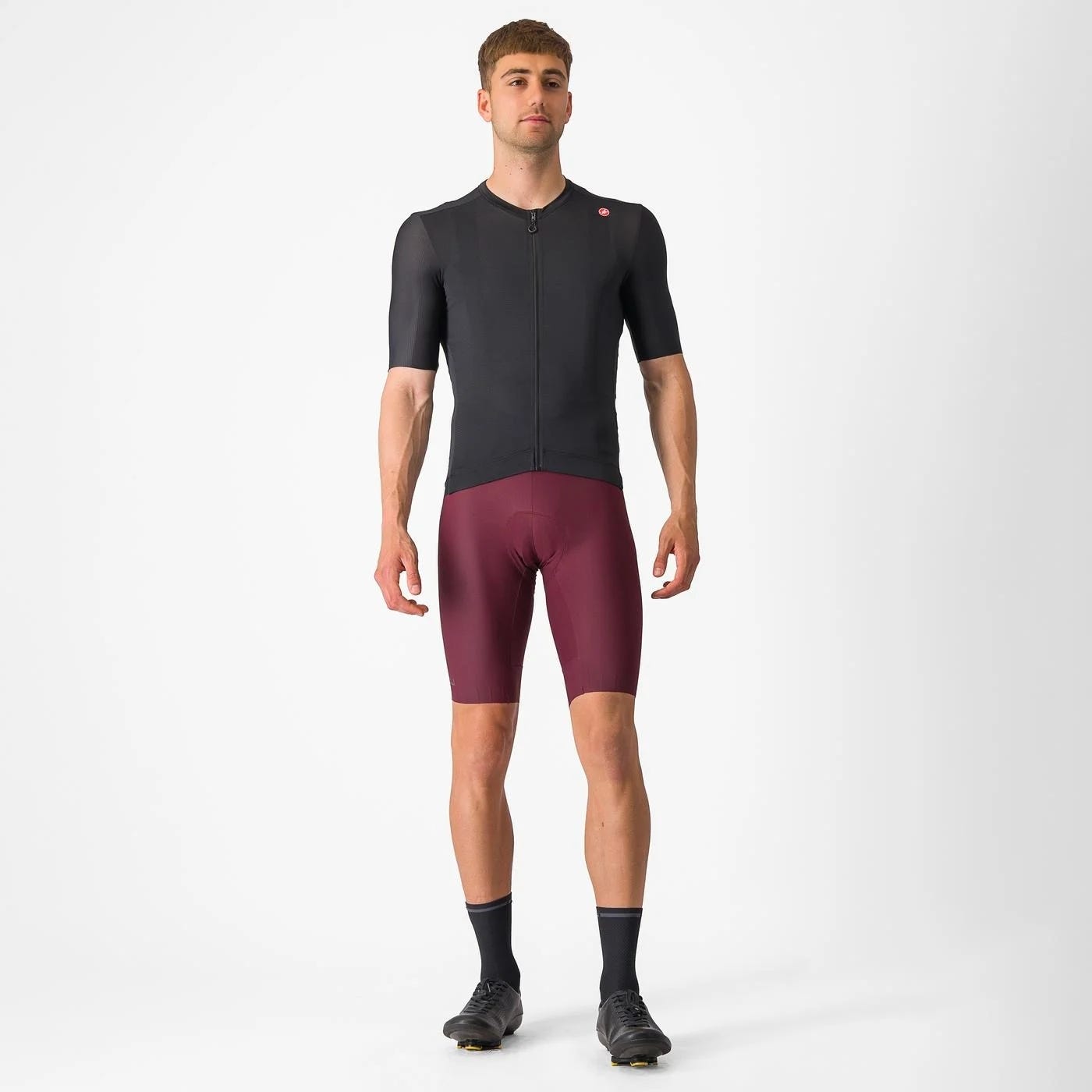 Castelli Espresso Short Sleeve Jersey Light Black/Dark Gray