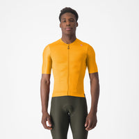 Castelli Espresso Mens Short Sleeve Road Jersey Vivid Orange/Dark Grey