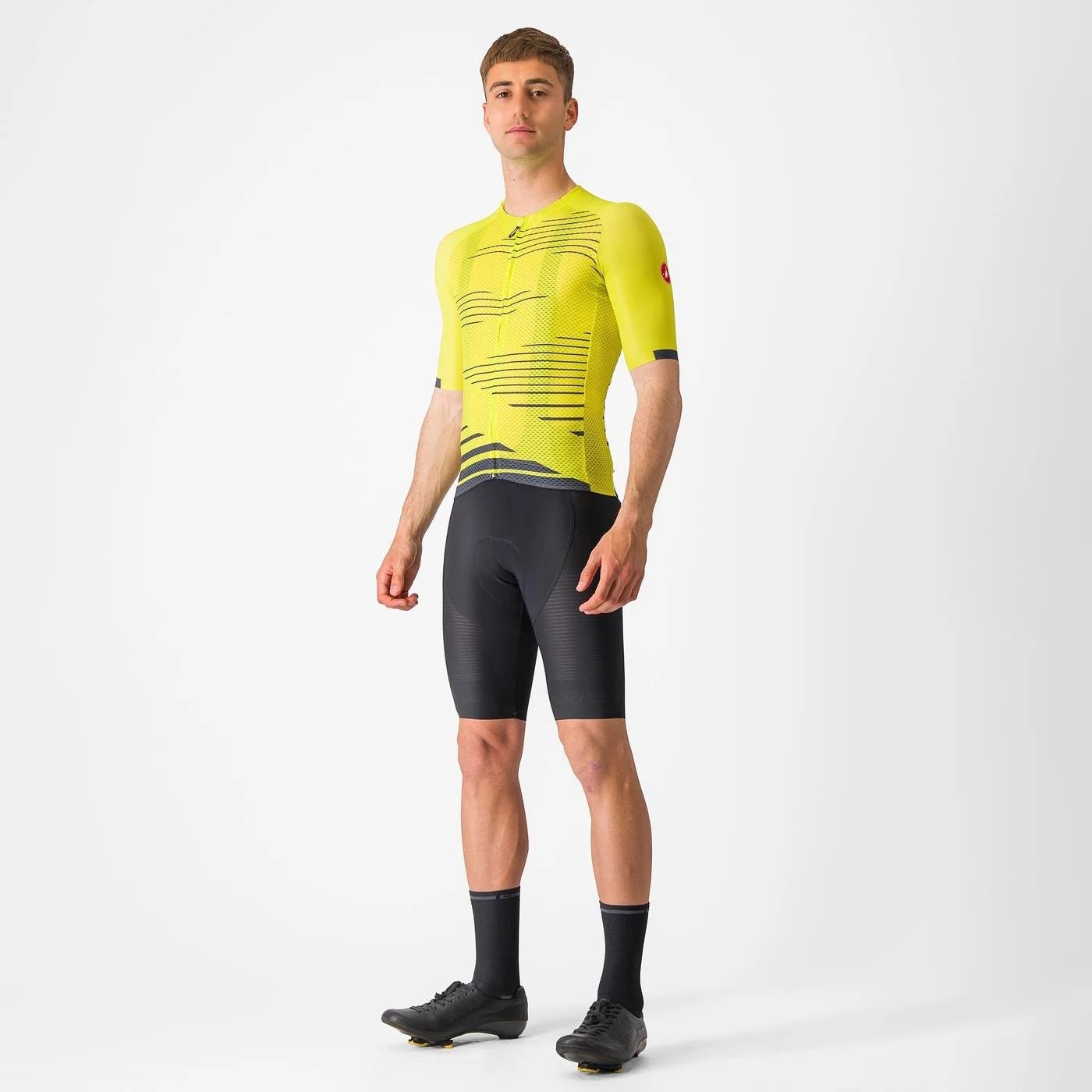 Castelli Climbers 4.0 Short Sleeve Jersey Sulphur/Twilight Blue