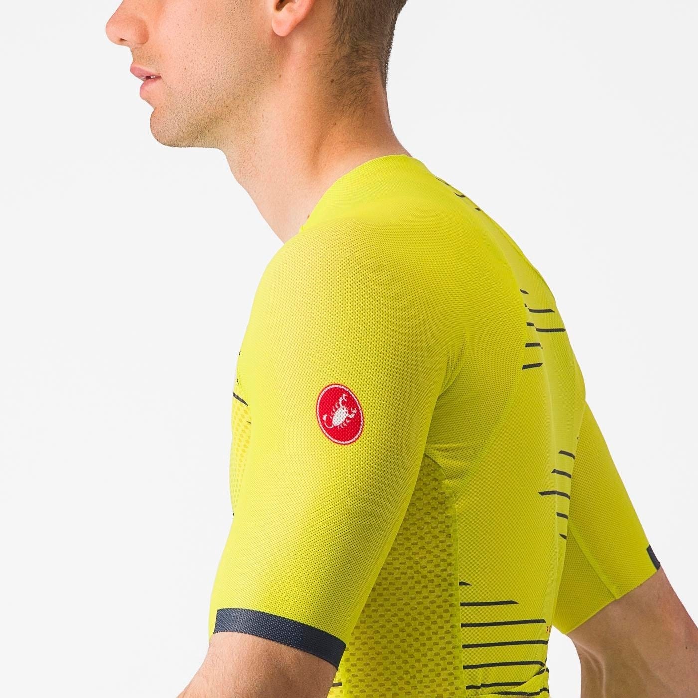 Castelli Climbers 4.0 Short Sleeve Jersey Sulphur/Twilight Blue