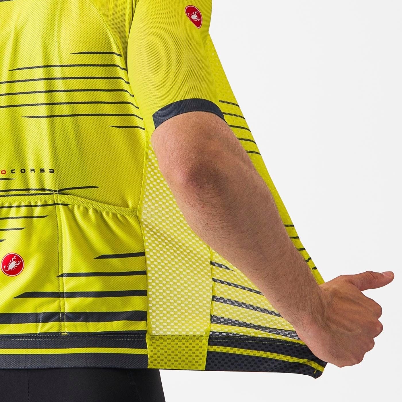 Castelli Climbers 4.0 Short Sleeve Jersey Sulphur/Twilight Blue