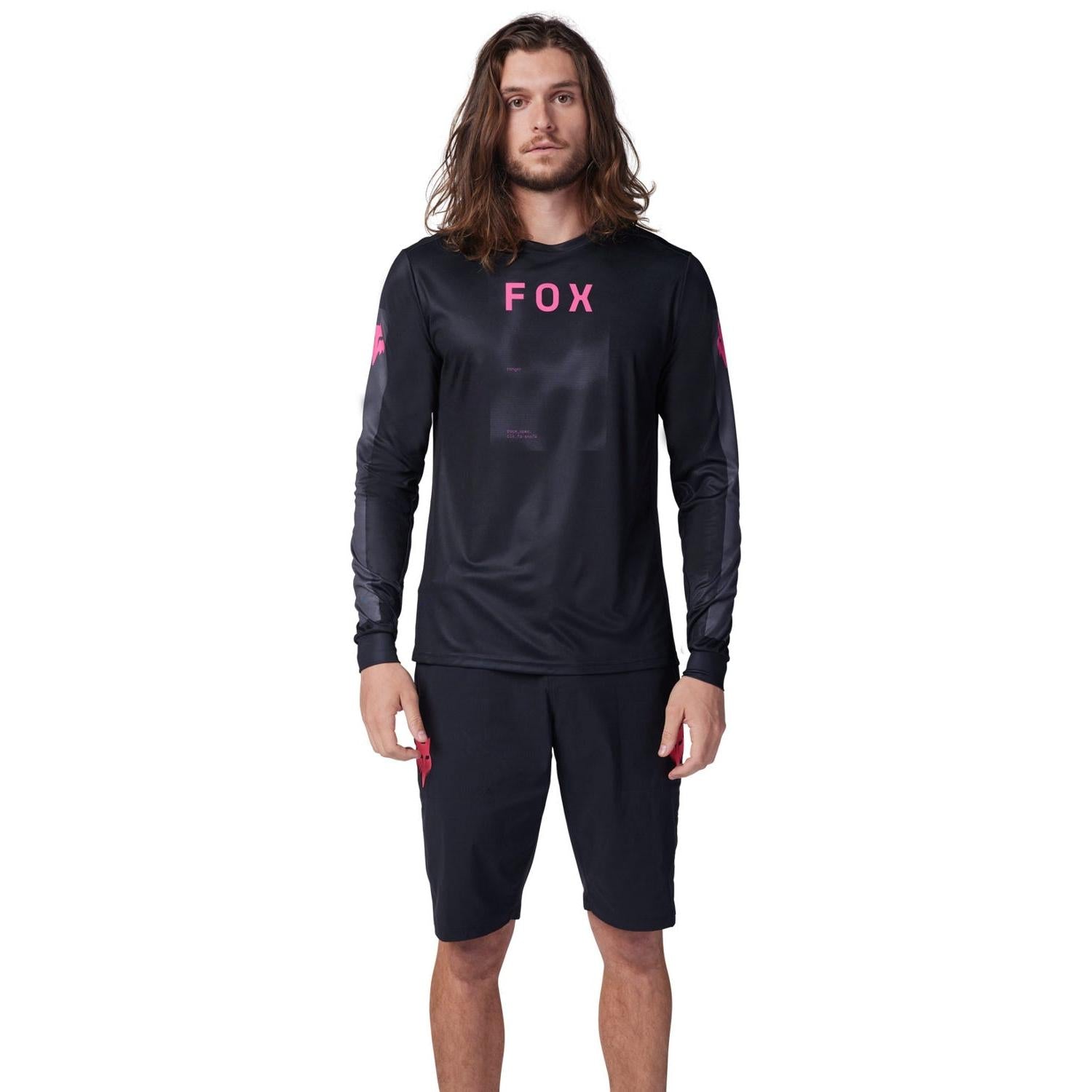 FOX Ranger Long Sleeve Jersey Taunt Black 2025