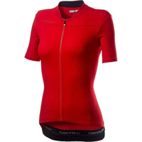 Castelli Anima 3 Women's Short Sleeve Jersey Red/Black