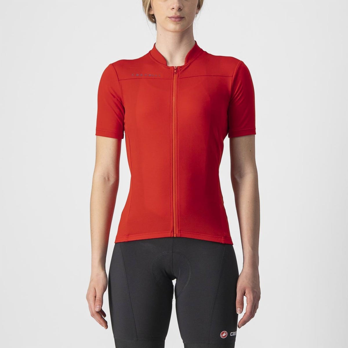 Castelli Anima 3 Women's Short Sleeve Jersey Red/Black