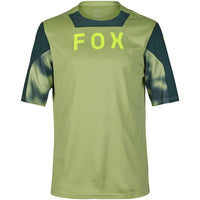 FOX Defend Short Sleeve Jersey Taunt Green 2024