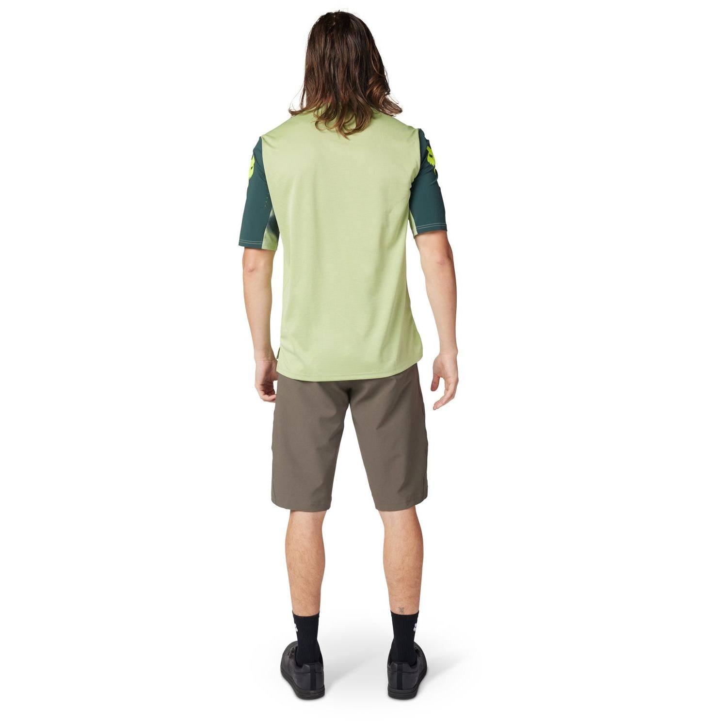 FOX Defend Short Sleeve Jersey Taunt Green 2024