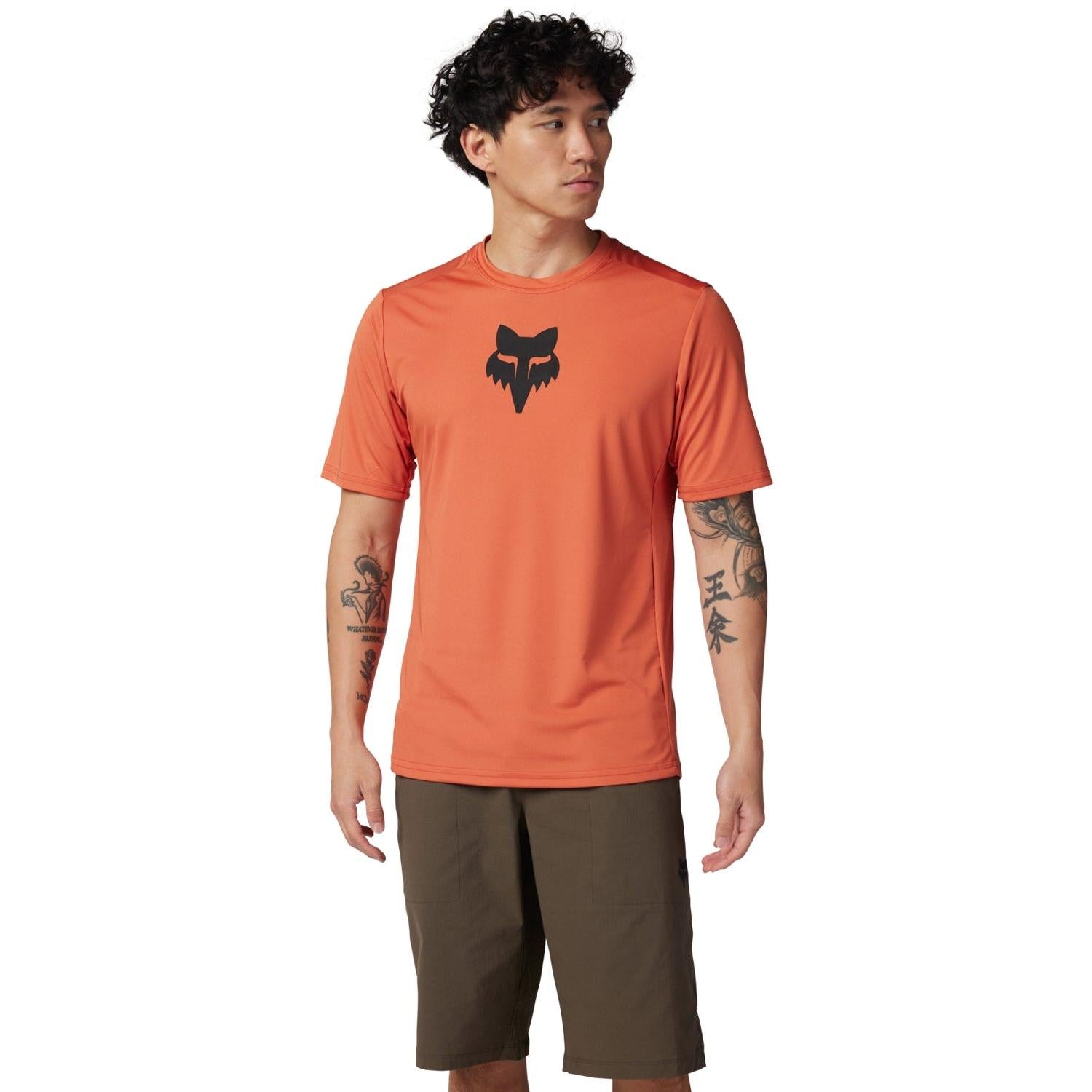 FOX Ranger Short Sleeve Jersey Lab Head Atomic Orange 2024