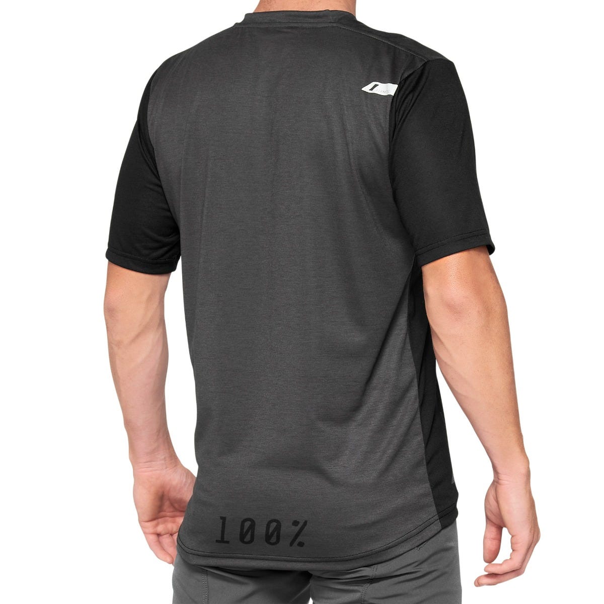 100% Airmatic Short Sleeve Jersey Black/Charcoal