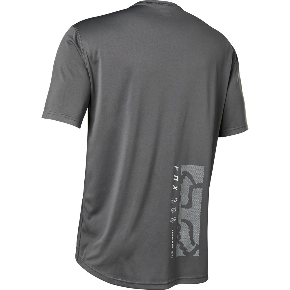 FOX Ranger Spinal Tapper Short Sleeve Jersey Dark Grey