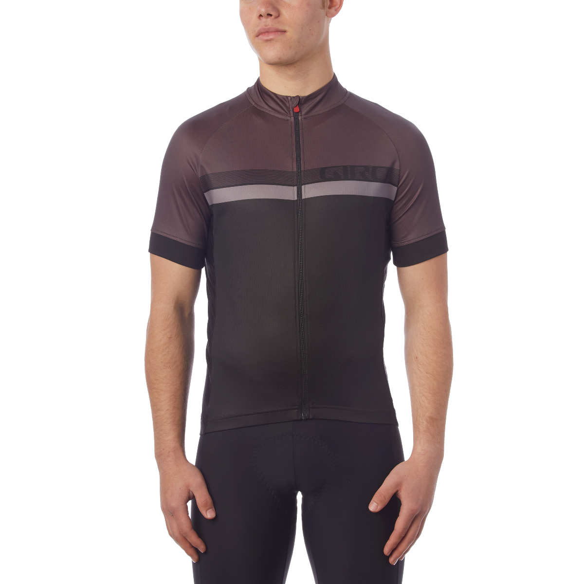 Giro Chrono Sport Sublimated Short Sleeve Jersey Black/Grey Stripe