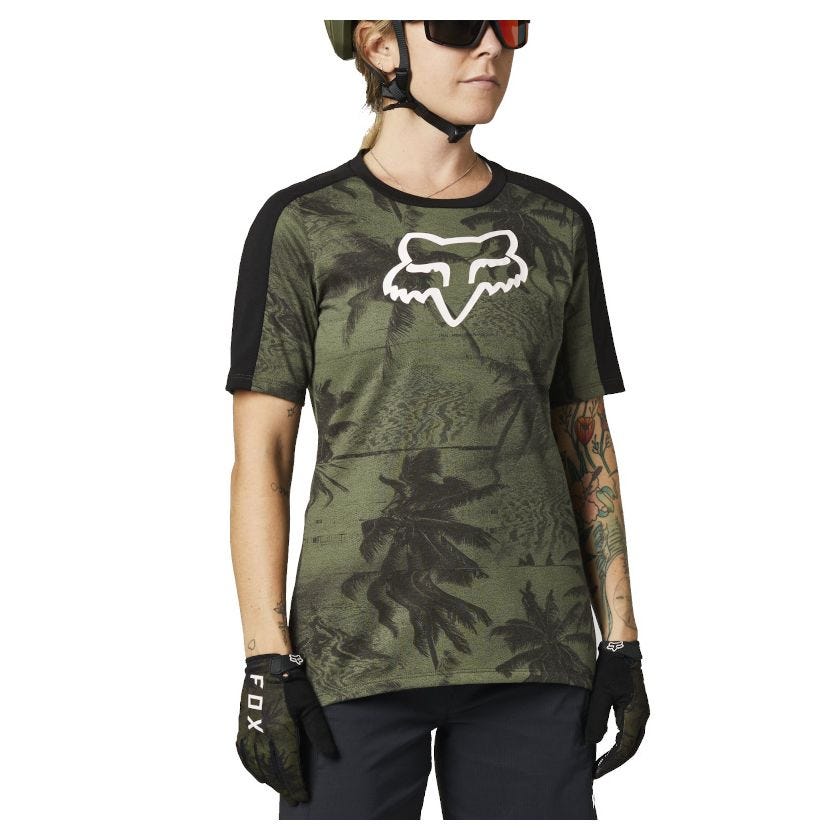 FOX Ranger Women's DriRelease Short Sleeve Jersey Olive Green 2023