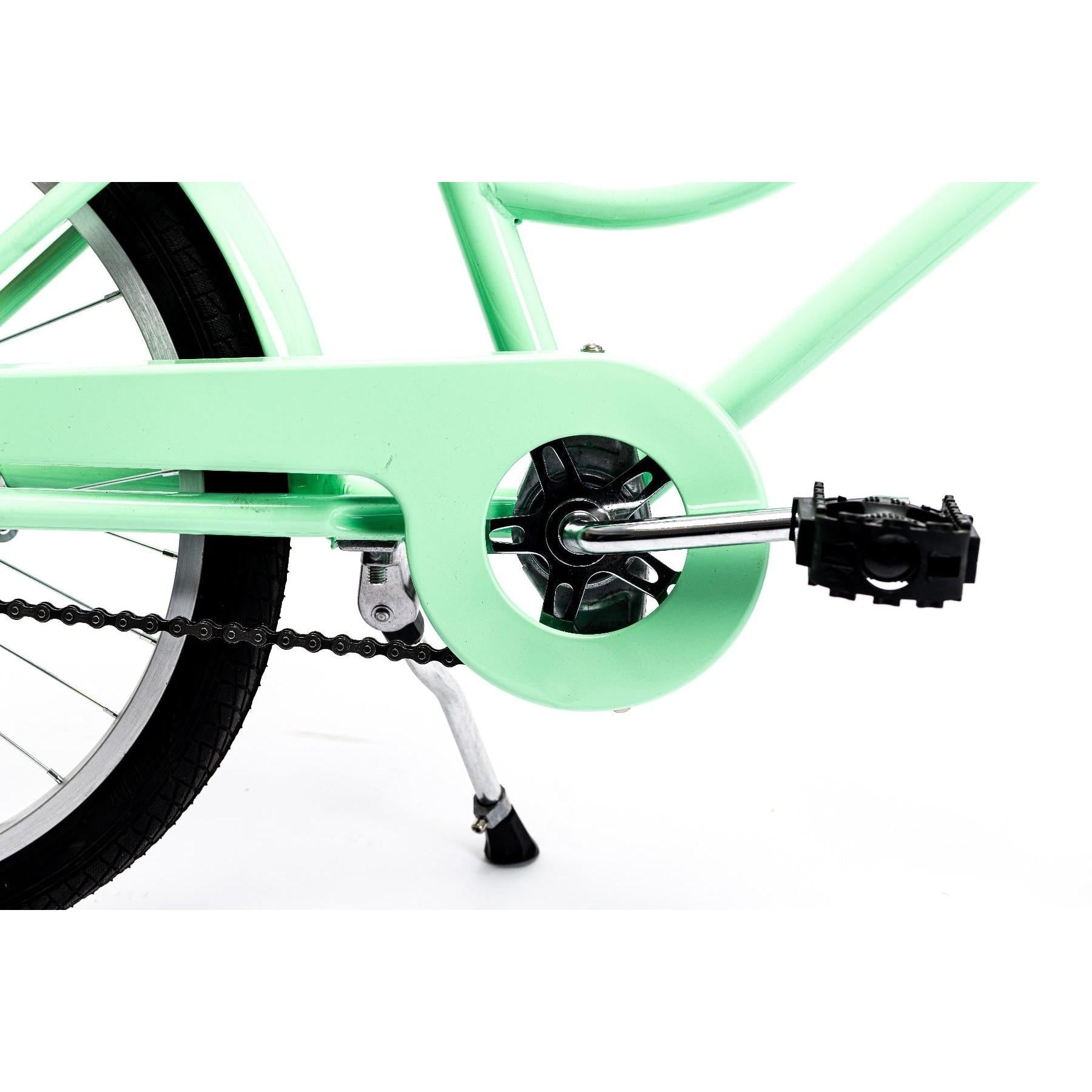 Pedal Uptown Junior 20'' Kids Vintage Cruiser Bike Mint Green