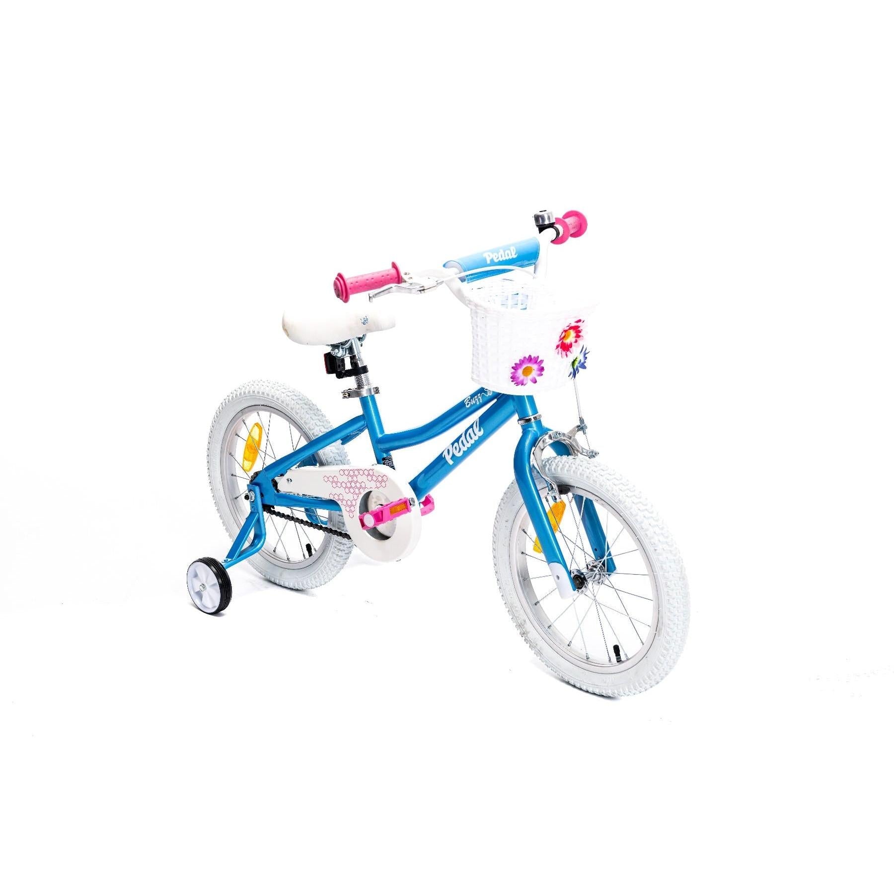 Pedal Buzz Steel Kids Bike Light Blue