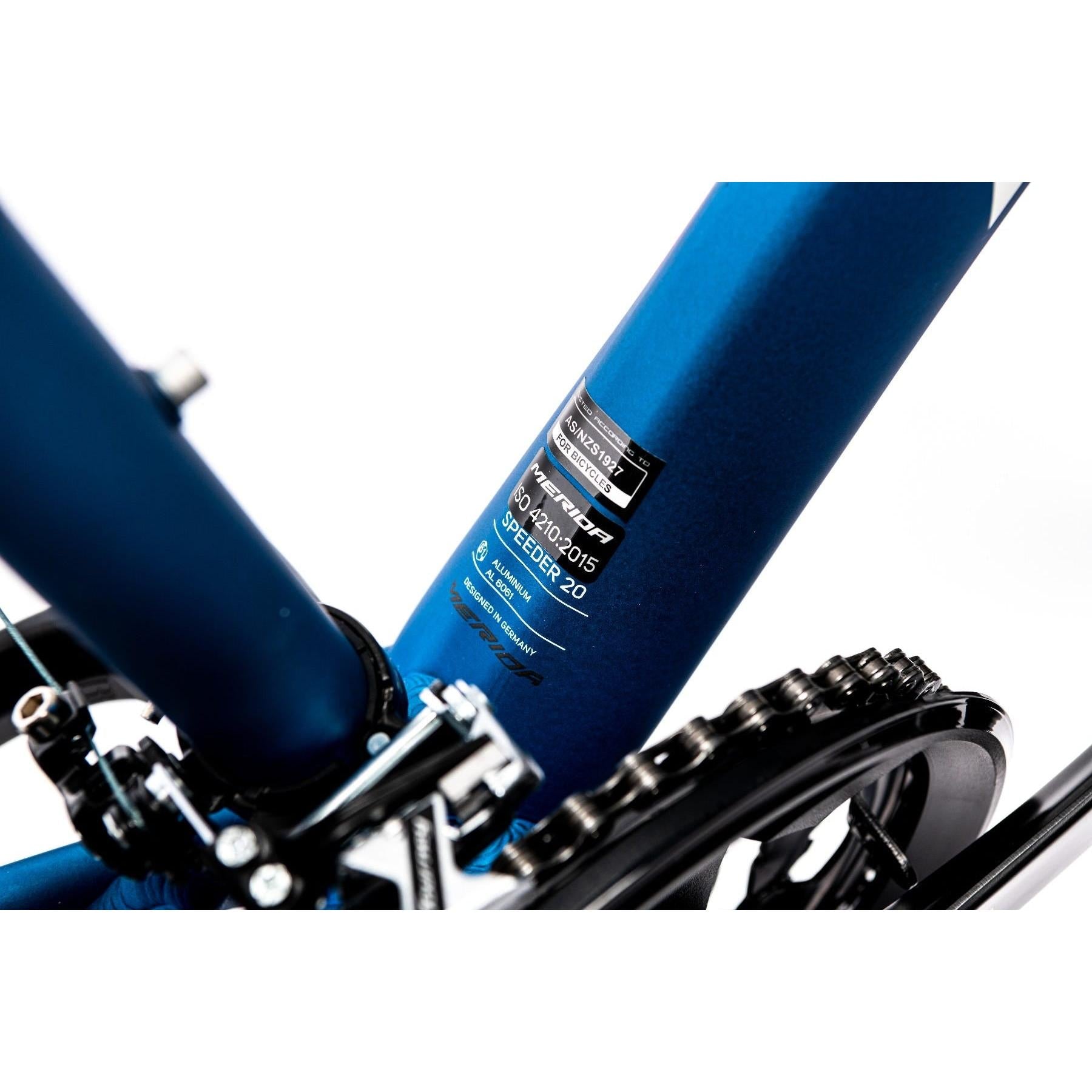Merida Speeder 20 Flat Bar Road Bike Matt Blue/White