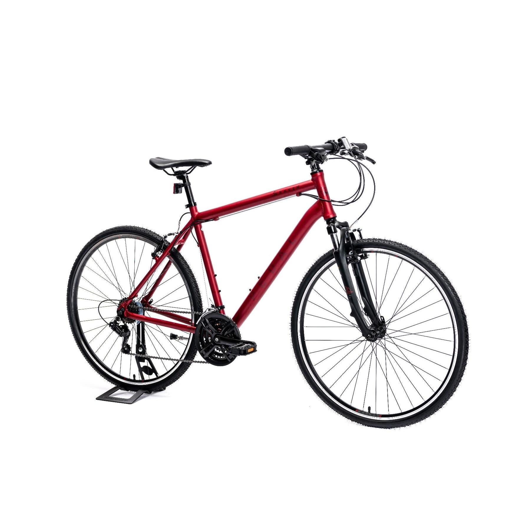 Pedal Raven 2 Hybrid Bike Dark Red