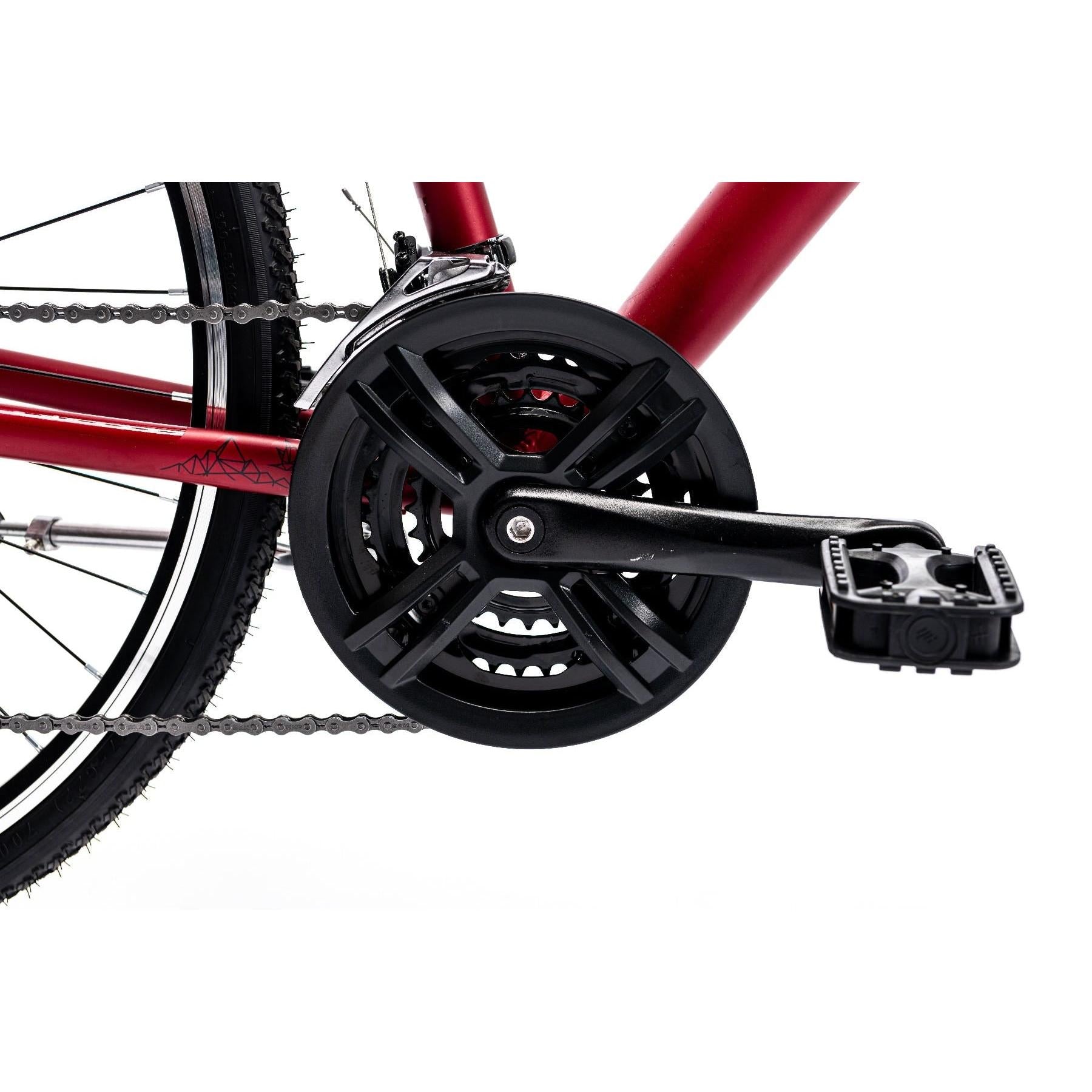 Pedal Raven 2 Hybrid Bike Dark Red