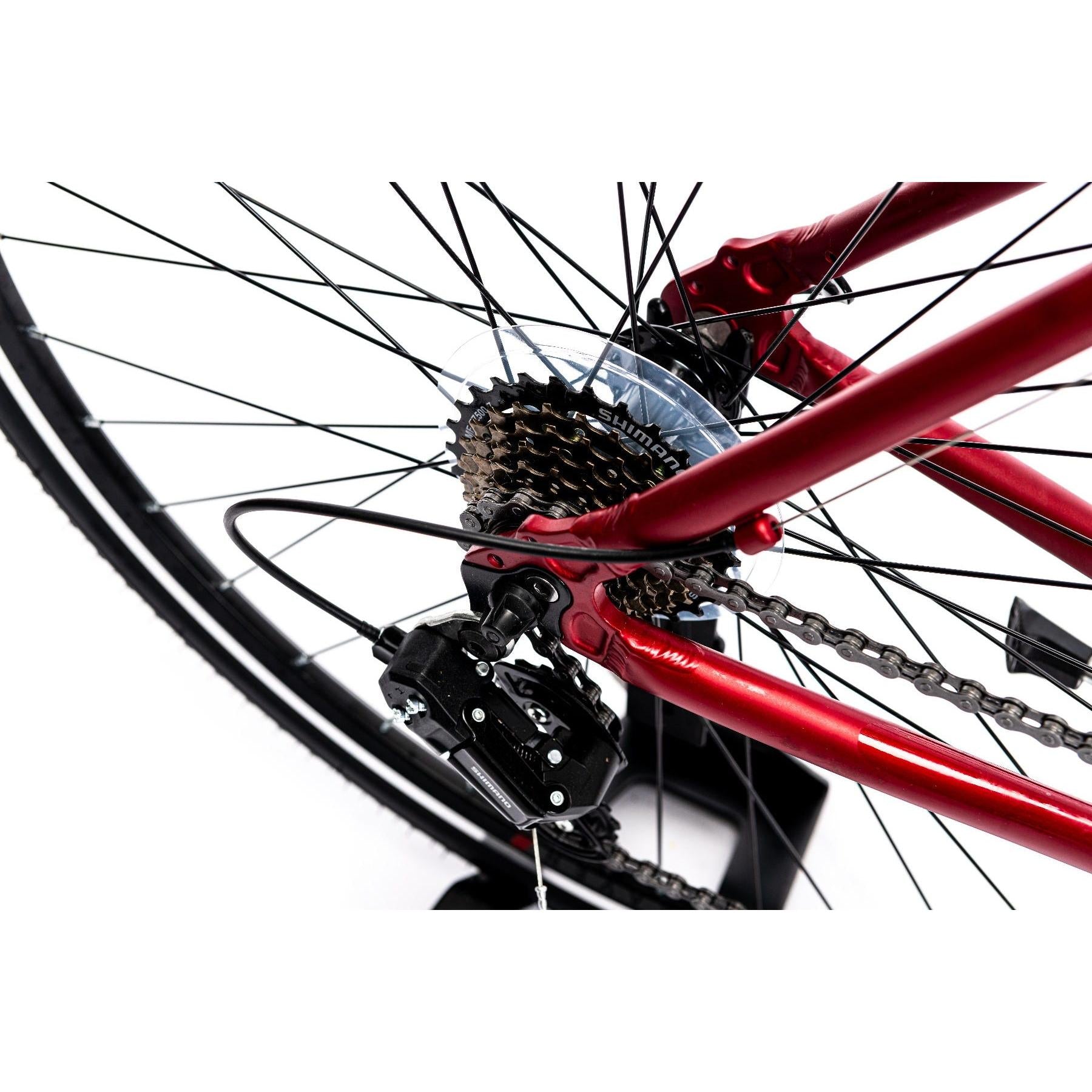 Pedal Raven 2 Hybrid Bike Dark Red
