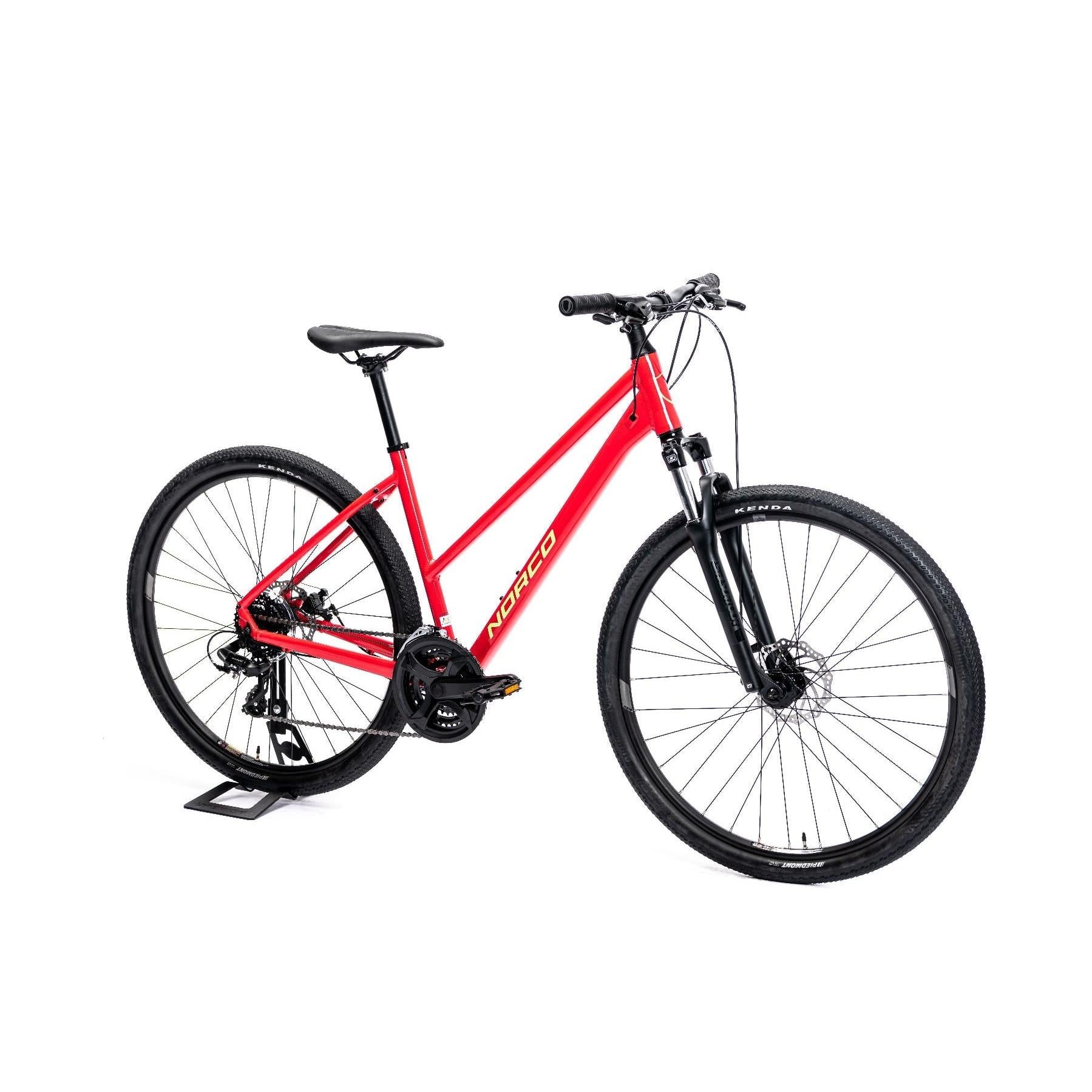 Norco XFR 3 Step Through Hybrid Bike Red/Green